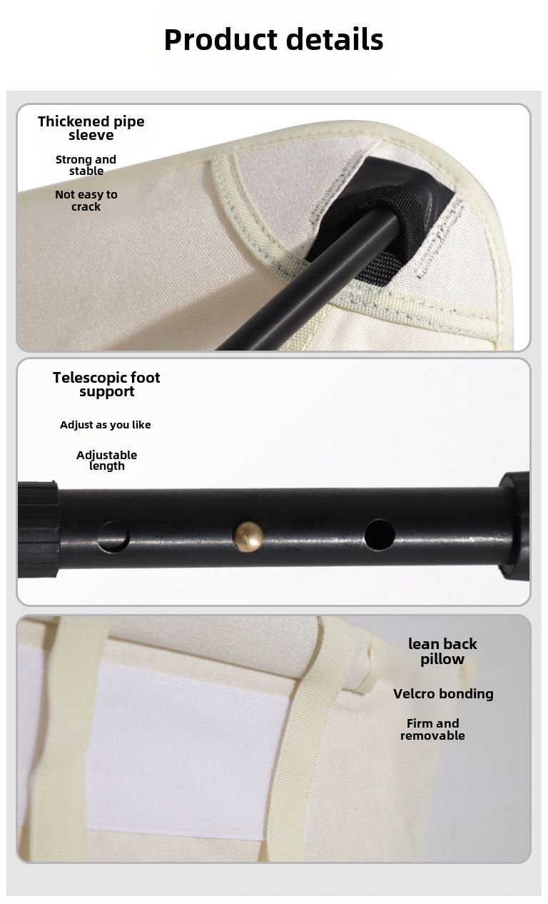 Klappbarer Moon Chair für Outdoor-Camping, Aluminiumlegierung, ultraleicht, tragbar, Angel-Regiestuhl, Strandstuhl, Campingstuhl mit hoher Rückenlehne_voghion.com