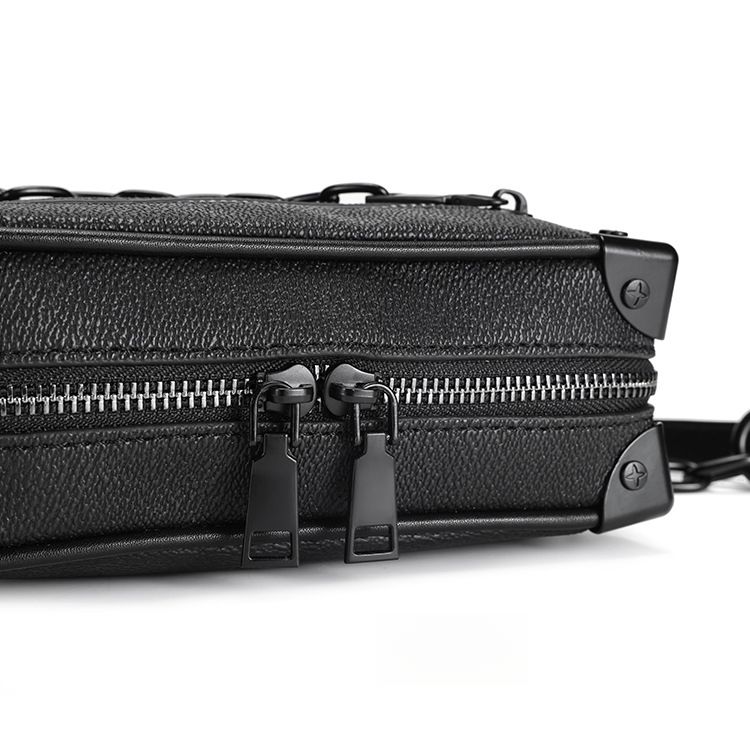 Borsa a tracolla di marca Borsa a tracolla decorativa a catena Piccola borsa quadrata Modello Tide Moda completa Versatile per il tempo libero Quotidiano_voghion.com