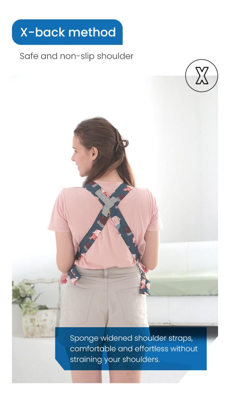 Zaino porta bebè con fascia porta bebè a forma di cartone animato, marsupio porta bebè traspirante, multifunzionale ed ergonomico_voghion.com