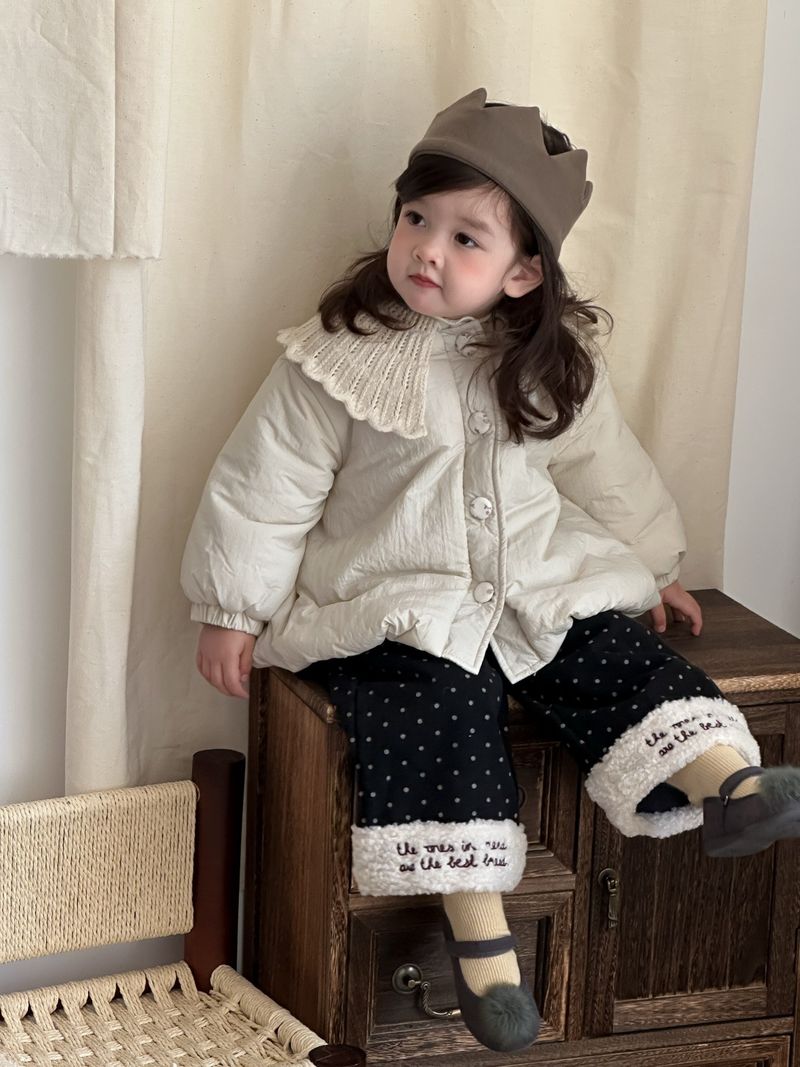 Alyce-xiyue1baobao Girls' Cotton Jacket 2025 Autumn Winter New Baby Clothes Thickened Warm Korean Style Children's Fleece Set_voghion.com