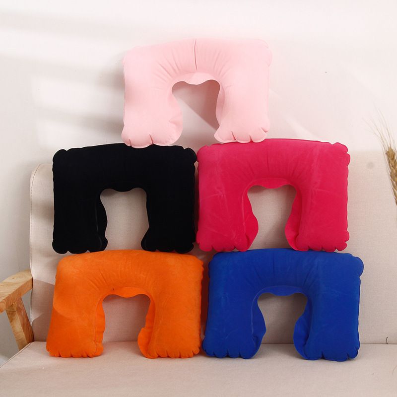 Cuscino gonfiabile da viaggio per aereo, collo, ufficio, a forma di U, per pisolino_voghion.com