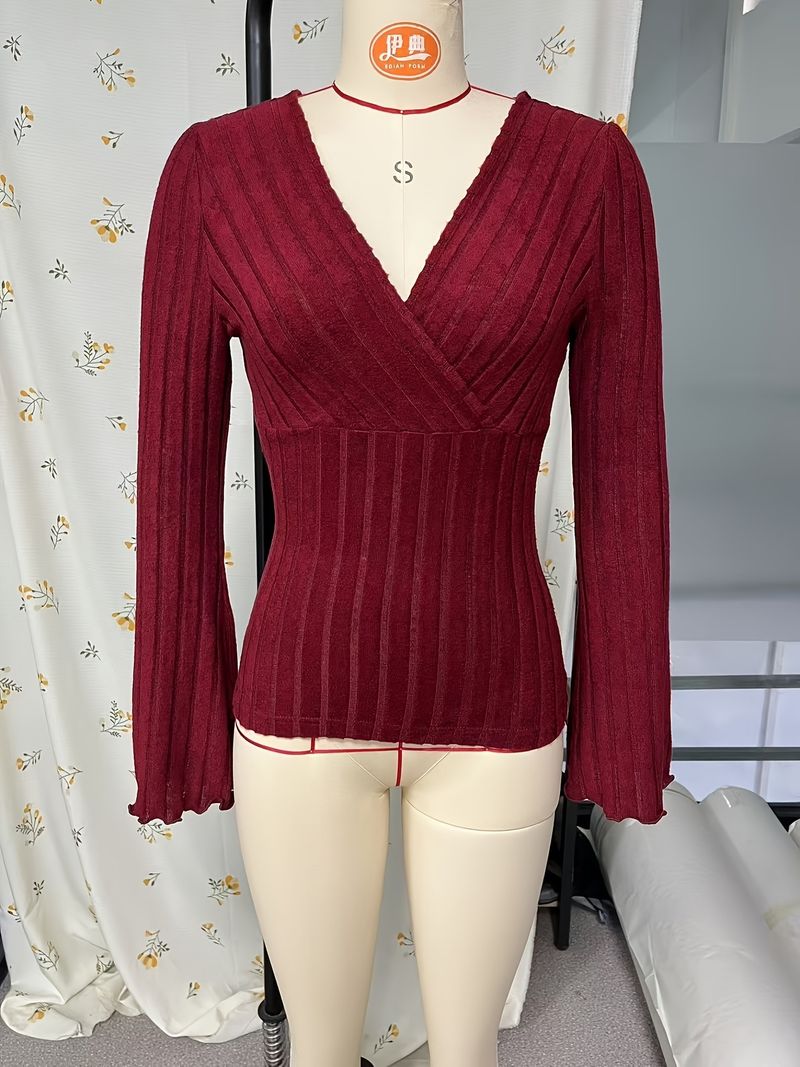Maglietta a maniche lunghe calda e sexy da donna, nuova, autunno-inverno_voghion.com