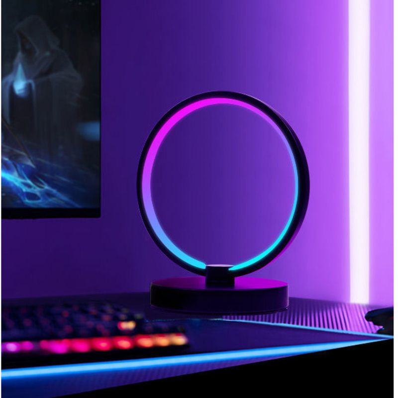 Atmosphere Light Bedroom RGB Desk Lamp Cyberpunk Style Room Gaming Computer Desktop Decoration Bedside LED Tech Sense_voghion.com