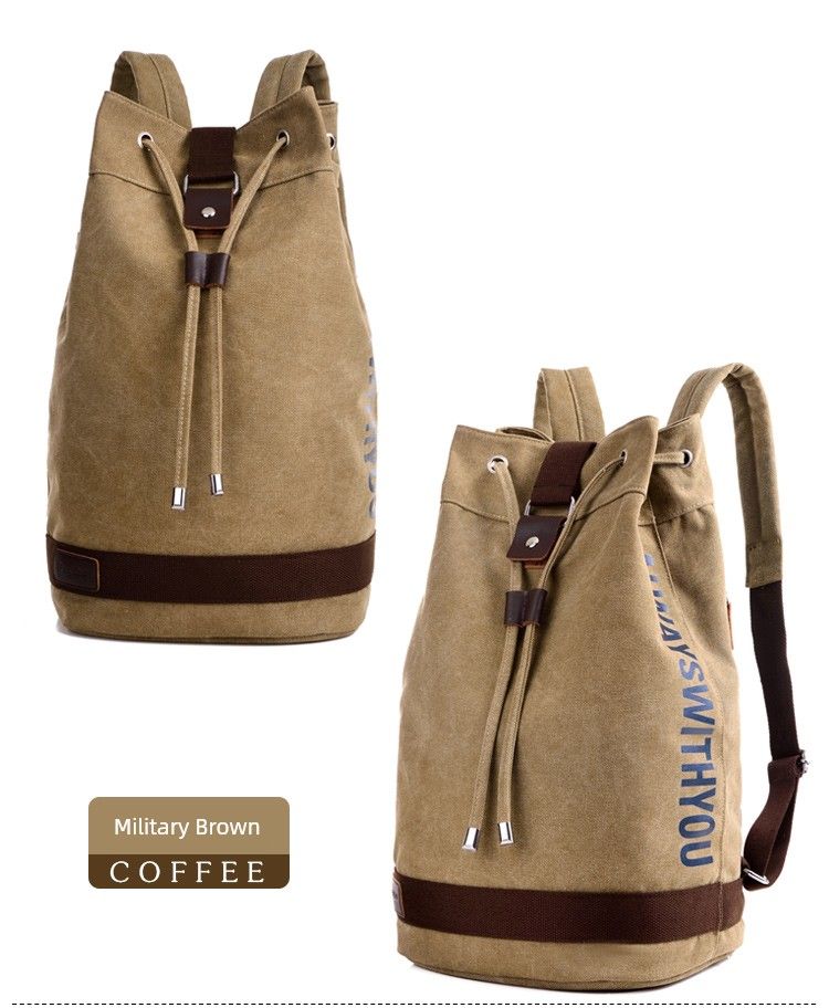 Leinwand Männer Rucksack Casual Minimalist Outdoor Fiess Rees Liicht a Grouss Kapazitéit Studenten Schoultasch Moud_voghion.com