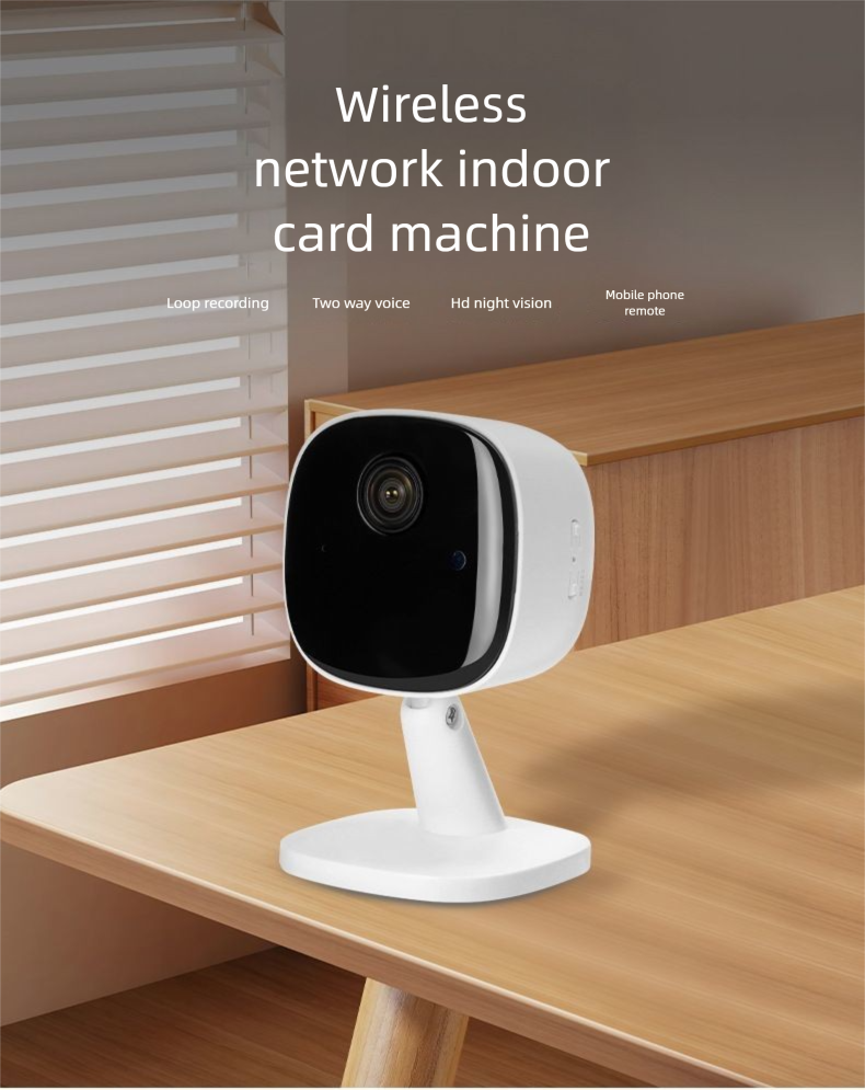 WiFi Monitor Wireless Home Use Mobile Remote Plug-in Indoor HD Smart Camera No Drilling Required_voghion.com