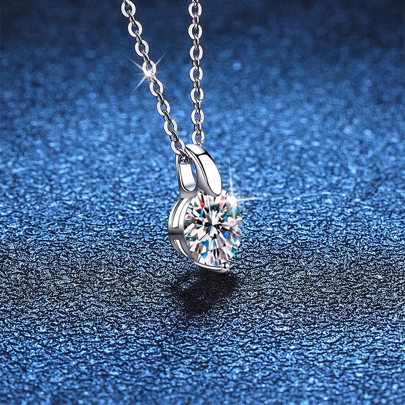 Collana con ciondolo in moissanite autentica Tancise da 1/2/3 carati per donna, gioielli raffinati in argento di alta qualità per matrimoni e feste._voghion.com