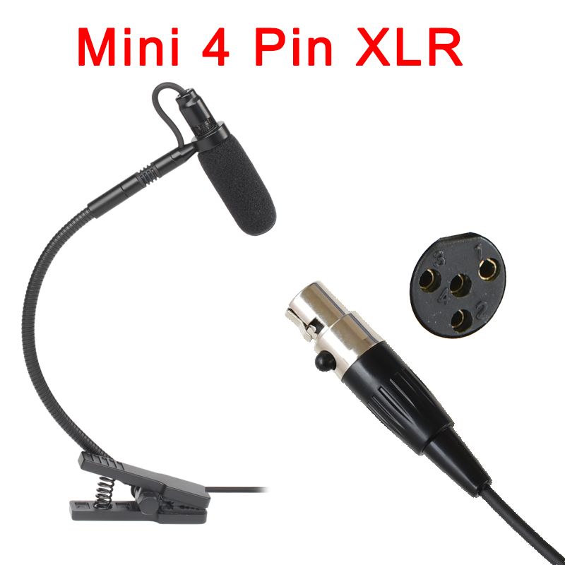 3-pinski 4-pinski XLR saksofonski 3,5 mm vtič mini glasbeni instrument mikrofon vsesmerni tip saksofonski mikrofon IM-20_voghion.com