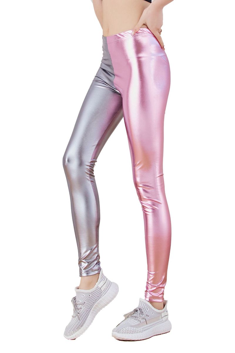 Damenbekleidung Hot Gold Kunstleder Leggings in mehreren Größen Süßigkeiten Nachtclub dünne Lederhosen verblassen nicht leicht neun_voghion.com