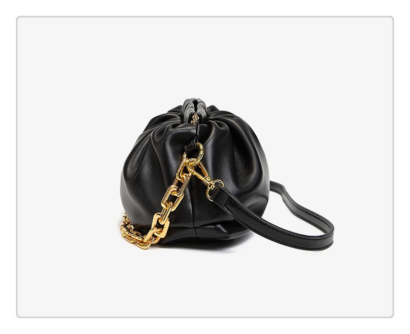 Ins High-end Sense Acrylic Chain Cloud Fold Armpit Bag Shoulder Messenger Dumpling bag 2023 new Douyin_voghion.com