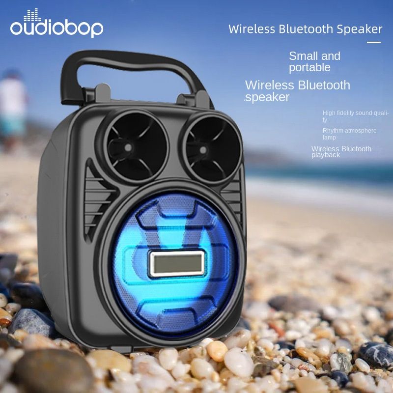 Višenamjenski nosač Bluetooth zvučnika s radiom, prijenosna prijenosna kartica, mini 3-inčni mali zvučnik_voghion.com