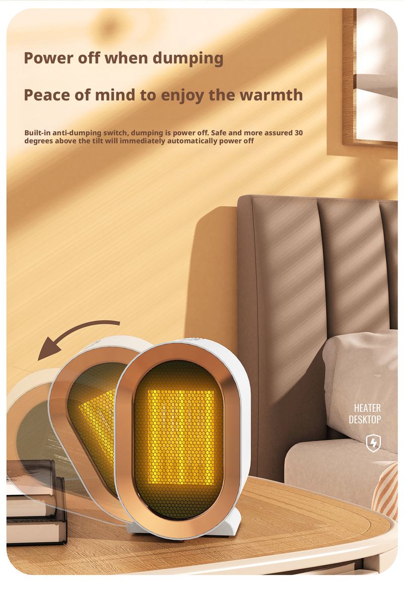 PTC Ceramic Fast Heating High Power Household Small Stove Electric Heater Hot Air Fan Desktop_voghion.com