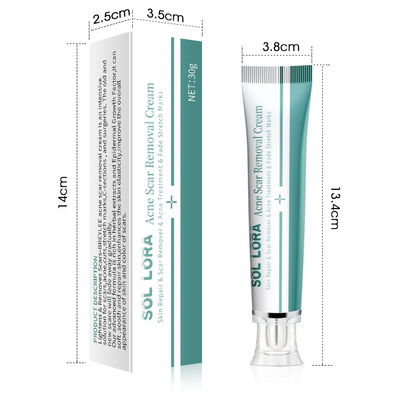 SOL LORA Crema Riparatrice per la Desalinizzazione e la Rimozione dell'Iperplasia delle Cicatrici da Acne nelle Ferite da Taglio Cesareo_voghion.com