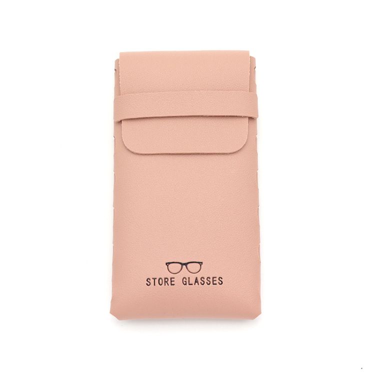 Bolsa para gafas unisex de cuero suave, simple, para miopía, gafas de lectura, Funda de cuero, bolsa suave portátil para hombre, bolsa de almacenamiento, funda para gafas de cuero fresco para mujer_voghion.com