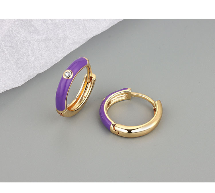 Sier Neon VENUS Candy Color Oil Drop Ear Buckles Single Summer Earrings Casual Matching Piercing Earrings             rings  _voghion.com