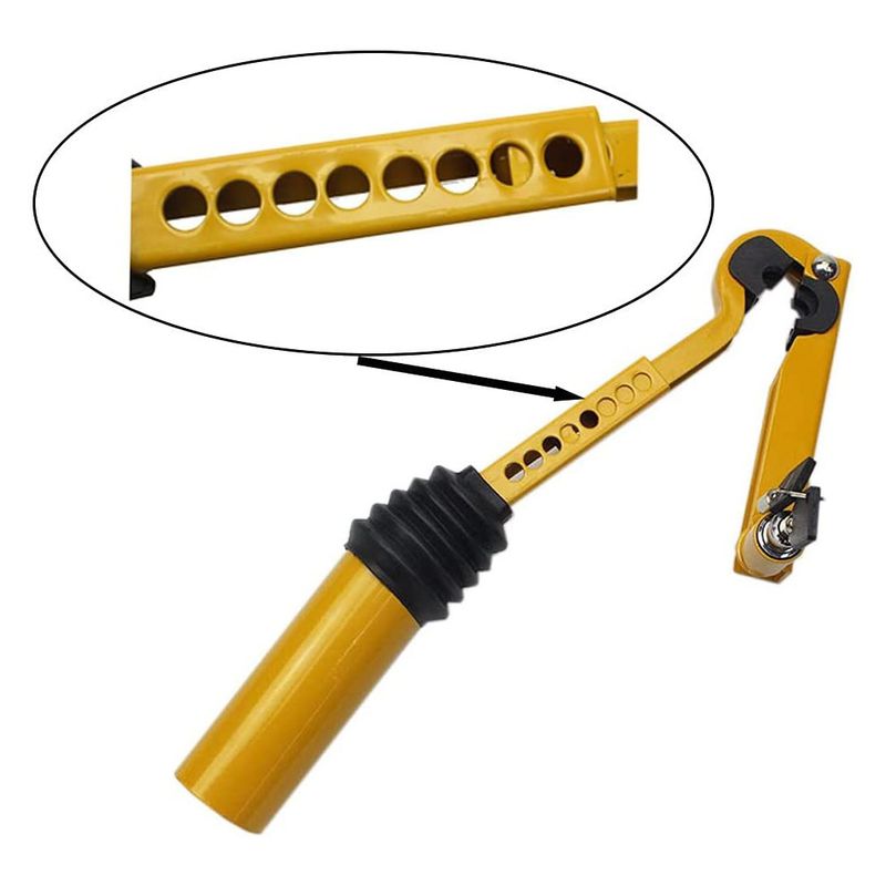 New Car Anti-theft Handbrake Gear Universal Multi-functional Adjustable Stainless Steel Lock_voghion.com