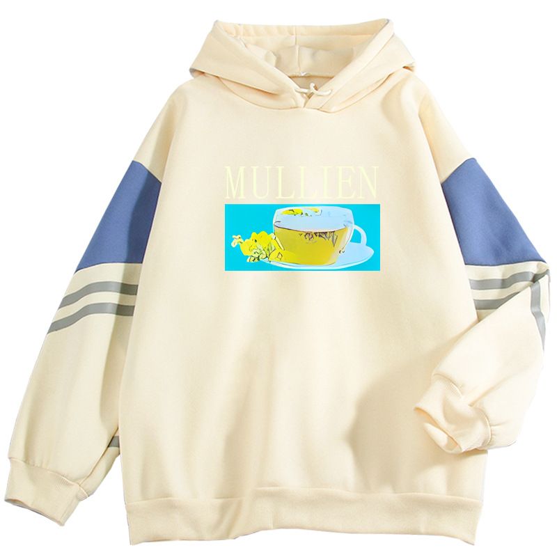 Felpa color block in stile americano per uomo, vestibilità ampia, pullover Niche MULLIEN, capospalla, top alla moda e accattivante_voghion.com