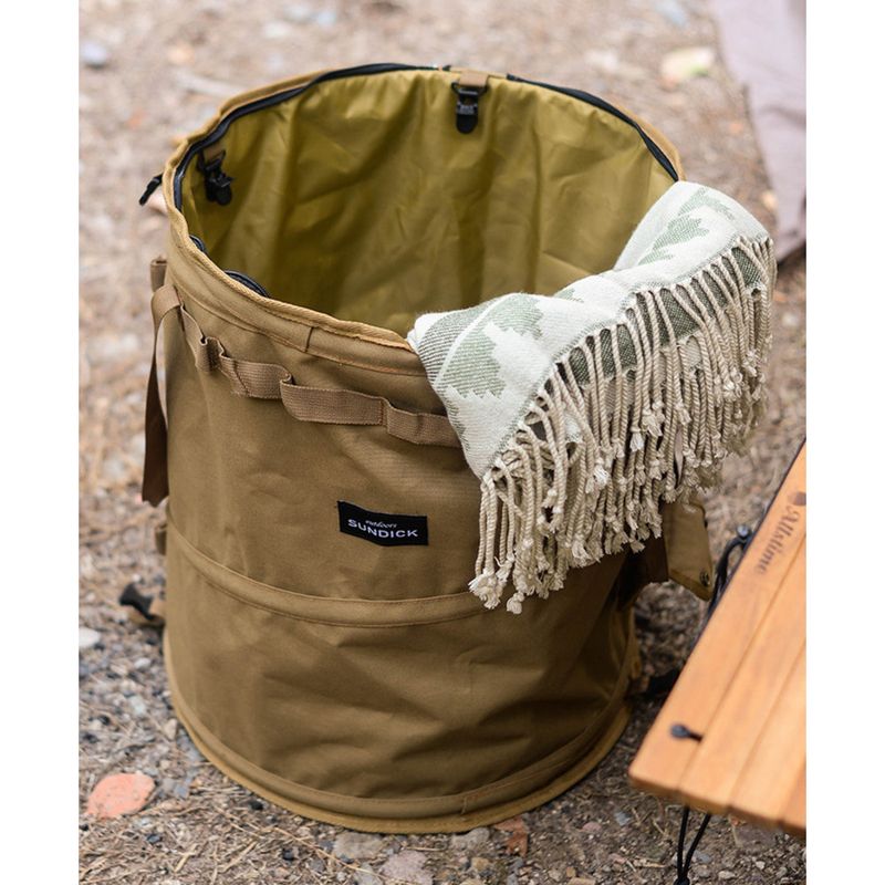Outdoor camping, folding trash can, picnic, portable miscellaneous items, dirty clothes basket, multifunctional spring_voghion.com