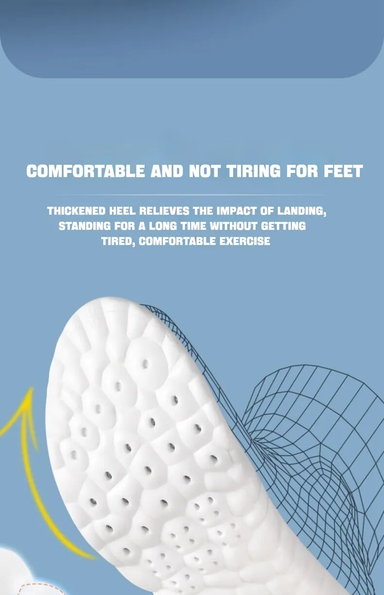 4D Massage Shoes Insoles Super Soft Latex Sports Insole for Feet Running Basket Shoe Sole Arch Support Orthopedic_voghion.com