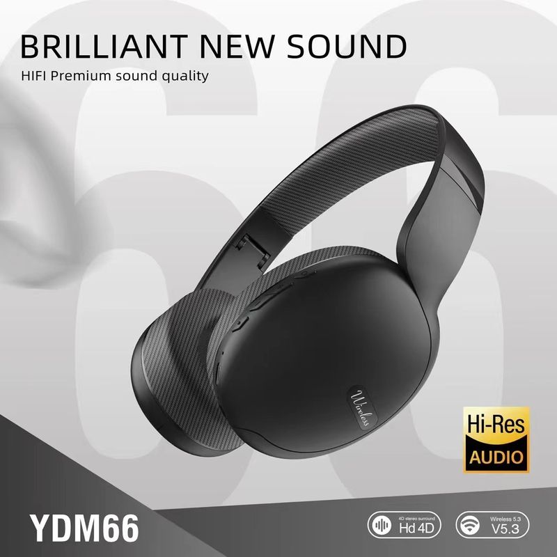 YDM66 Nuove cuffie wireless Bluetooth over-ear con bassi da gioco universali per telefoni cellulari_voghion.com