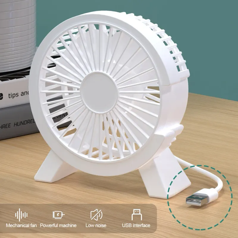 Elektrischer tragbarer Kühllüfter für Laptops, leiser USB-Lüfter für das Home Office, Outdoor-Desktop-Kühler, Camping, Mini-Luftgeräte_voghion.com