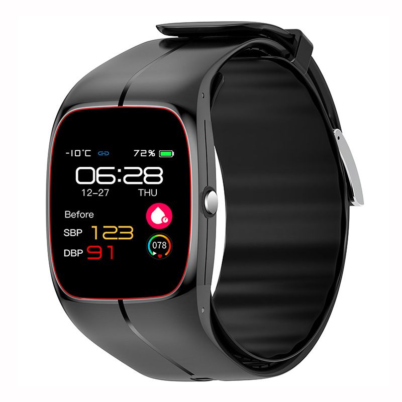 Smartwatch P20 z opaską na nadgarstek, czujnikiem ciśnienia krwi, temperatury, elektrokardiogramem i licznikiem kroków_voghion.com