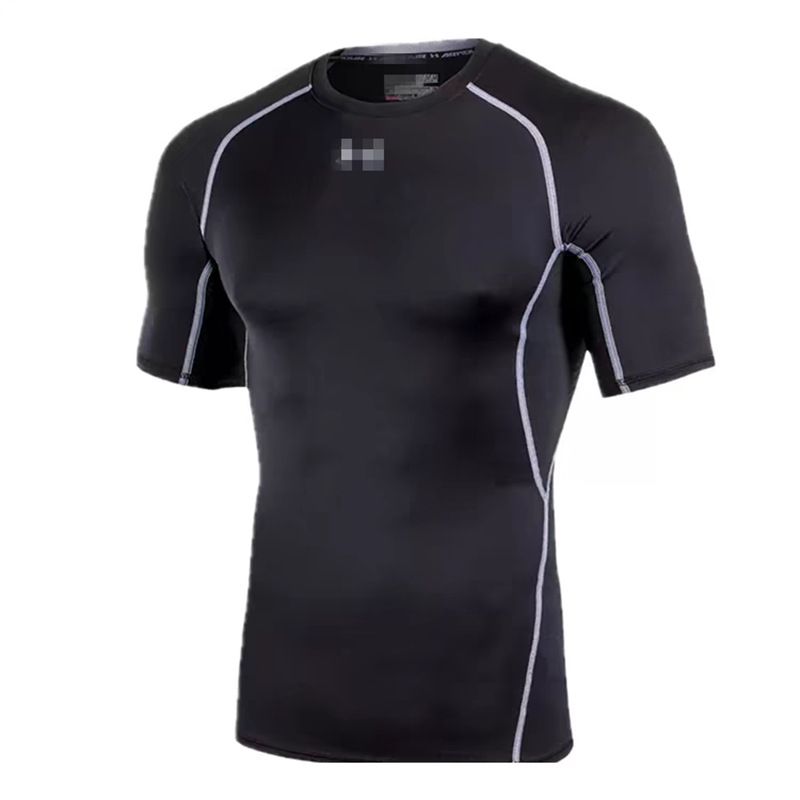 Men's Clothing Tights Quick Drying Running T Shirt Breathable Basketball Bottom Fitness Exercise High Elastic Training Stretch Short Sleeved Top_voghion.com