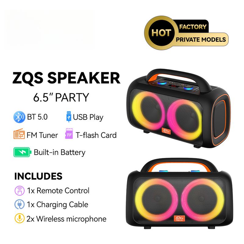 ZQS-L19 Altoparlante per computer surround per soggiorno domestico con subwoofer audio grande Bluetooth comodo per esterni_voghion.com