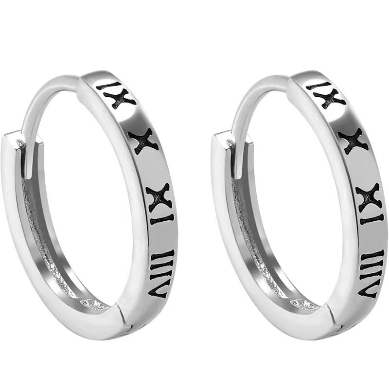 2024 Nuovi orecchini a bottone con lettere di design di nicchia per uomo, alla moda e alla moda_voghion.com