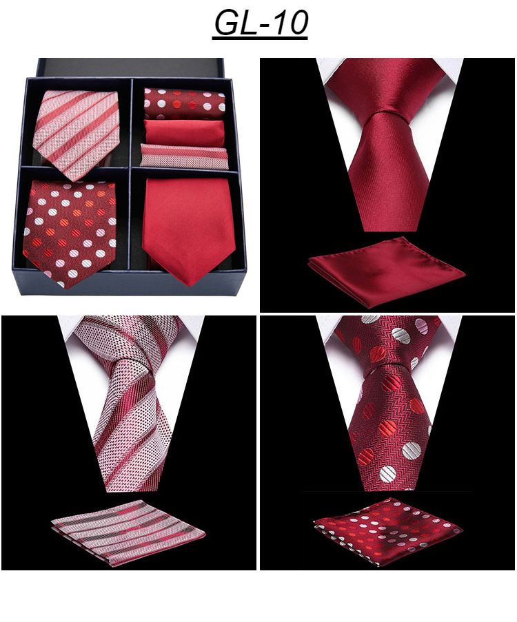 Men's Ties & Handkerchiefs square 7-piece suit high-end suit small square scarf retro pattern groom wedding_voghion.com