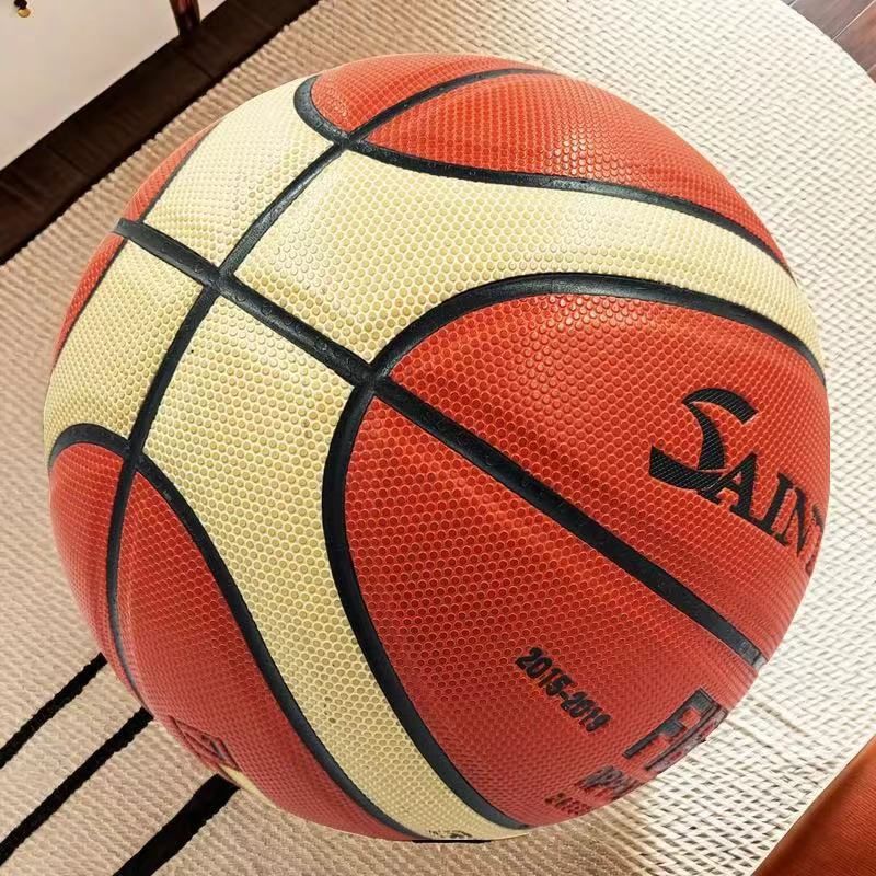 Basketbola bumbas mitrumu absorbējošs PU 5 6 7 pieaugušo jauniešu vidusskolas iestājpārbaudījumu bumbu var pielāgot Basketbols_voghion.com