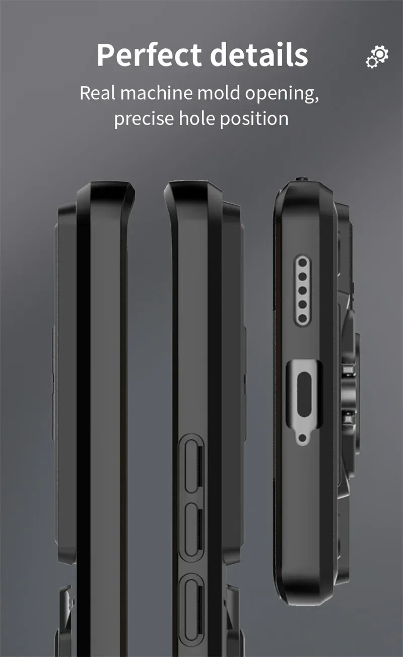 Pour Vivo V30 Pro S18 Armor Phone Case avec Slide Camera Lens Protection Ring Magnetic Holder Bracket Shell Back Cover_voghion.com