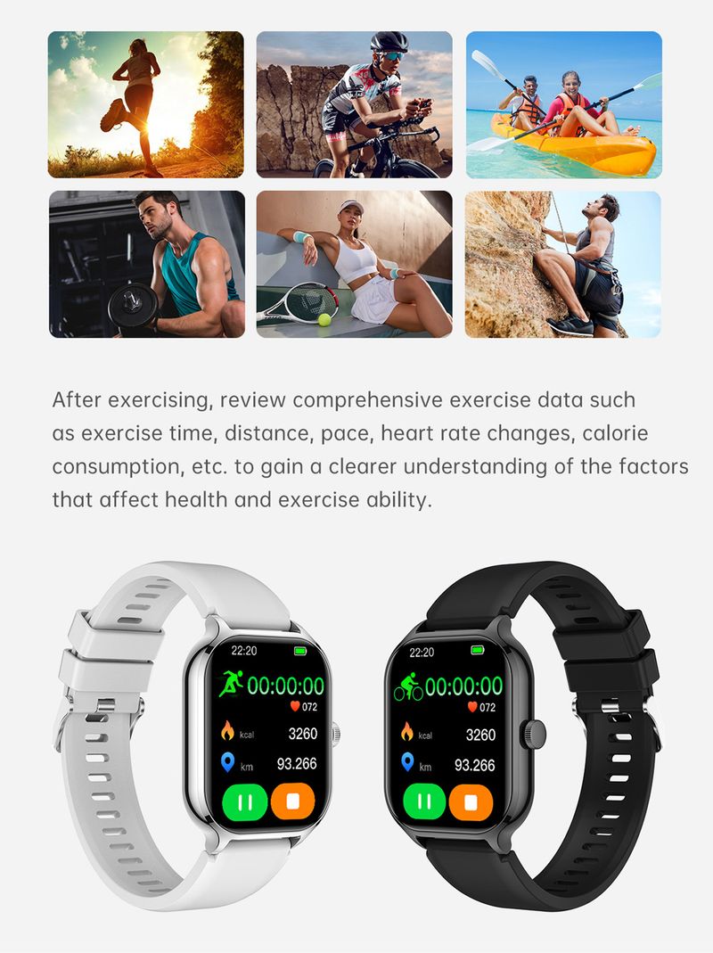 Smartwatches GtS4 Smartwatch Armband 2.01 Groot Scherm Sport Bluetooth Horloge Ring Hartslagmeter_voghion.com