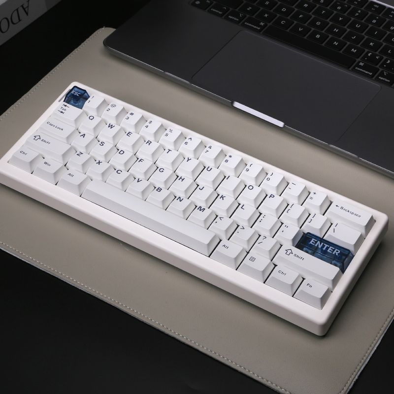 Teclado mecânico de três modos QK61 V2 VIA/QMK sem fio Bluetooth com estrutura de vedação Teclado mecânico_voghion.com