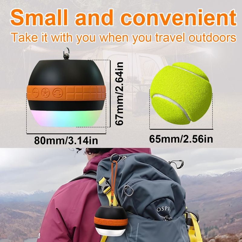 Outdoor Portable Bluetooth Speaker Tent Multifunctional Camping Light_voghion.com