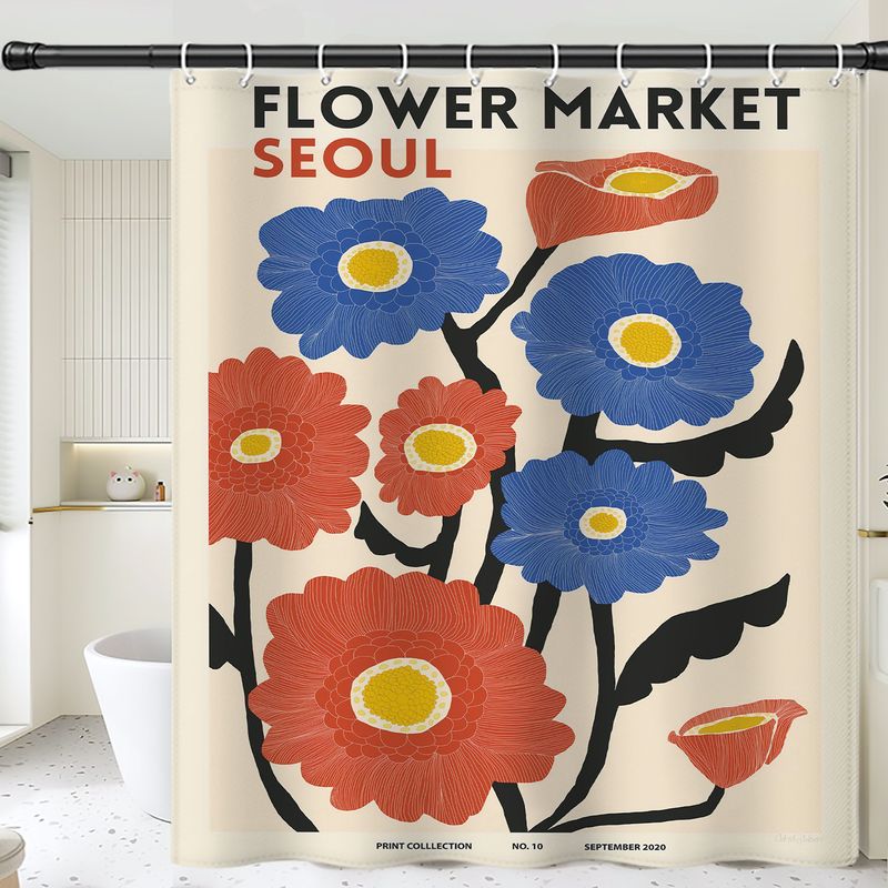 Factory Direct Cross-Border E-commerce Hot-Selling Floral High-Definition Digital Print Waterproof Mildew-Proof_voghion.com