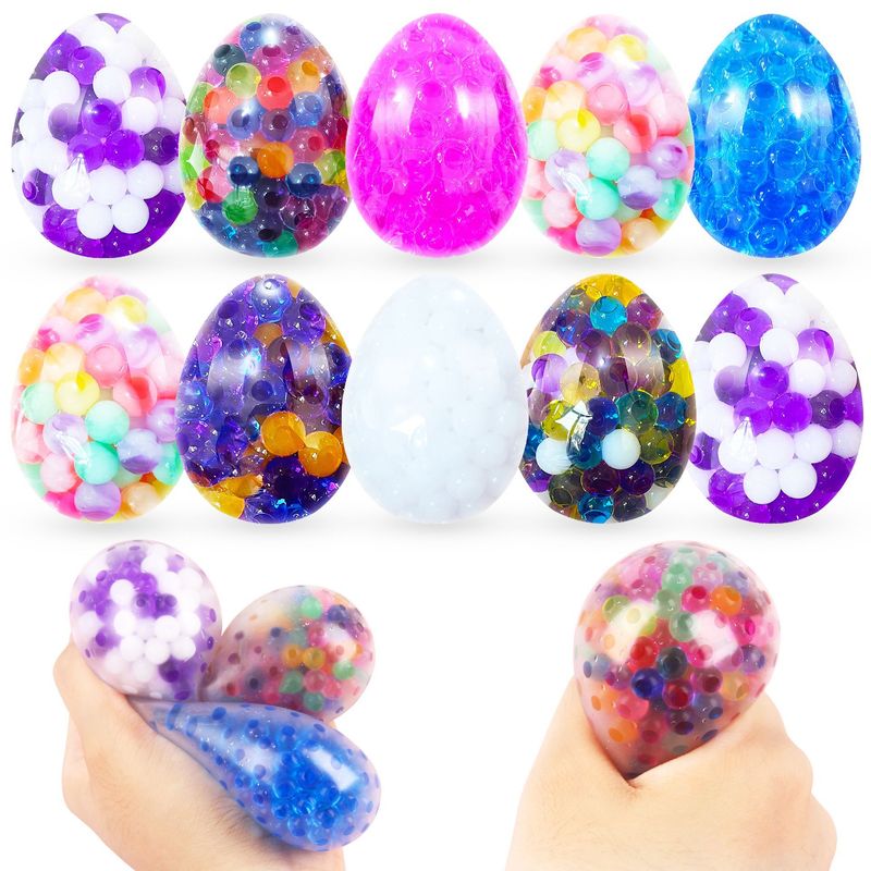 Foam Squishies Unbreakable Eggs For Easter Squeeze Vent TPR Grape Ball Simulation Egg Squeeze Fun Decompression Play_voghion.com