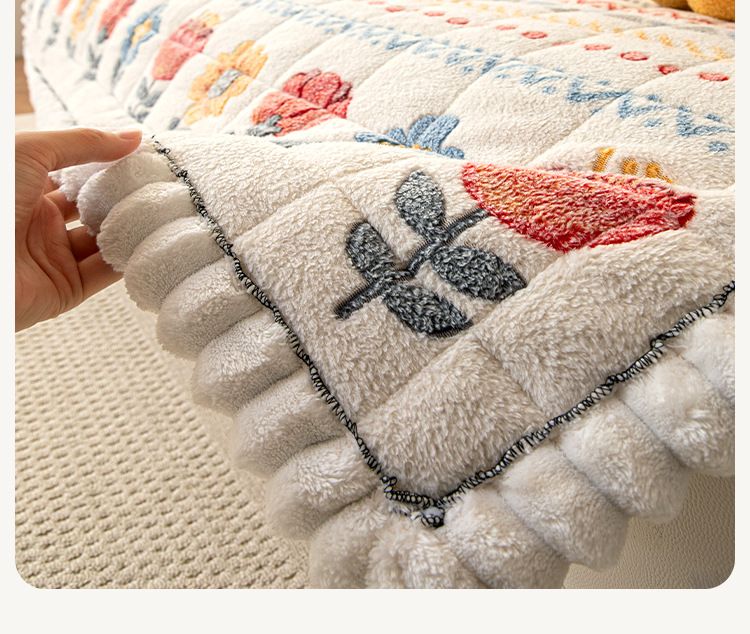 Cuscino invernale in velluto con fiocco di neve, fatto a mano, stile bohémien, con fodera antiscivolo, per divano, 2025_voghion.com