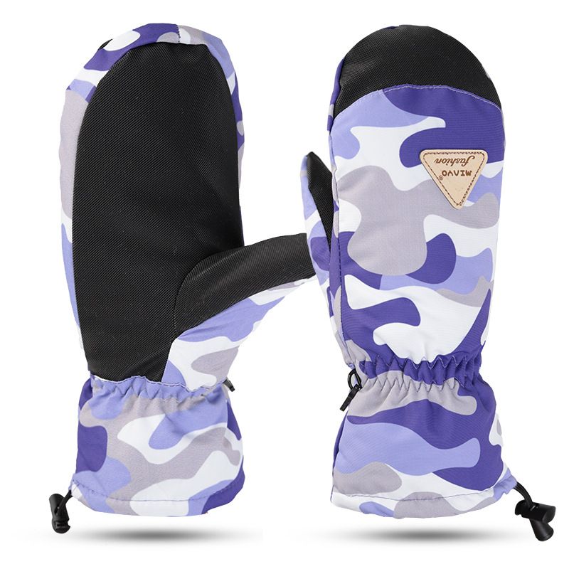 Gants sans doigts pour hommes et femmes, chauds et résistants, antidérapants, coupe-vent et imperméables, parfaits pour le snowboard en hiver._voghion.com