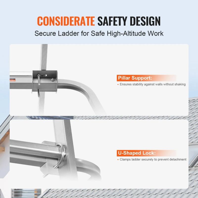 Stabilizer Ladder Heavy Duty Standoff Extension Wing Span Ladder_voghion.com