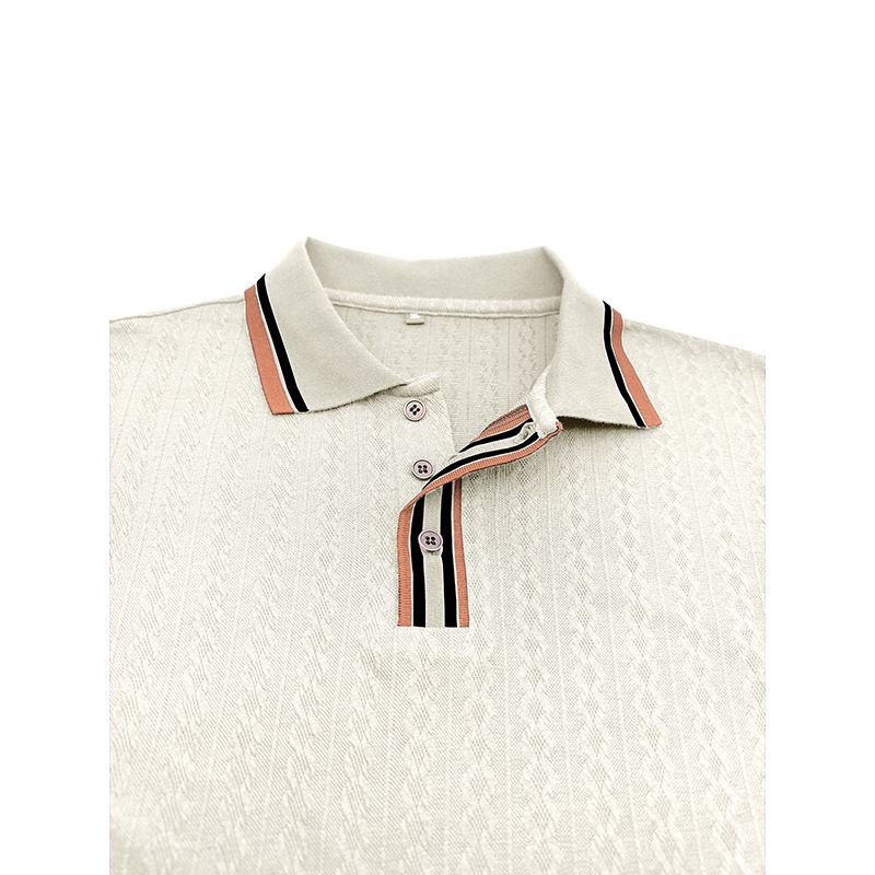 Polo da uomo a maniche lunghe in lana per l'autunno e l'inverno_voghion.com