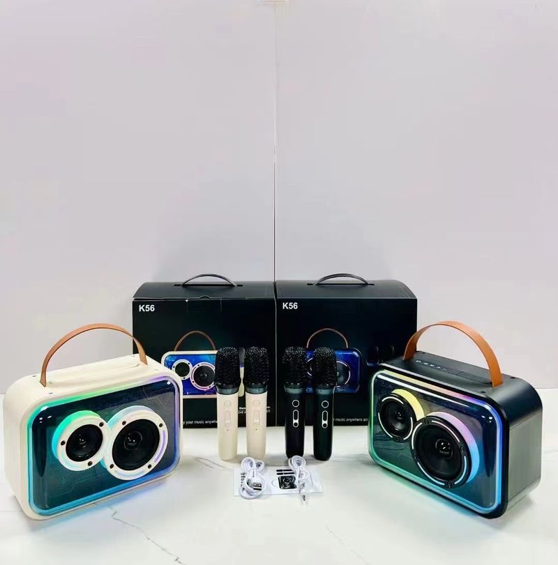 Nový stylový barevný venkovní přenosný mini bezdrátový mikrofon s Bluetooth K56_voghion.com