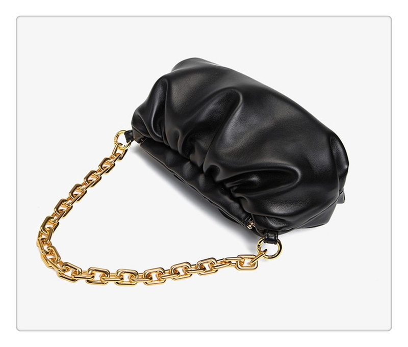 Ins High-end Sense Acrylic Chain Cloud Fold Armpit Bag Shoulder Messenger Dumpling bag 2023 new Douyin_voghion.com
