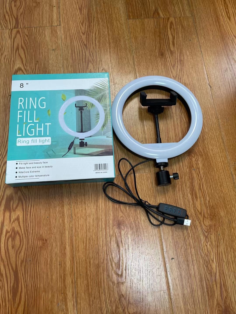 10-tommers selfie-ringlys med valgfritt stativ, fotografifylllys Led ringlampe ringlys for videoopptak direktesending_voghion.com
