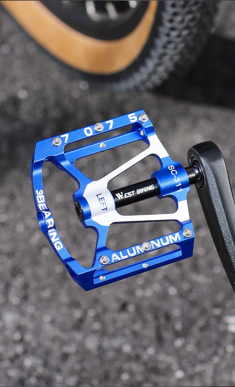 Xiqizhe Bicycle 3 Bearing Aluminum Alloy Main Body Ultra-light Anti-slip Mountain Bike Pedal_voghion.com