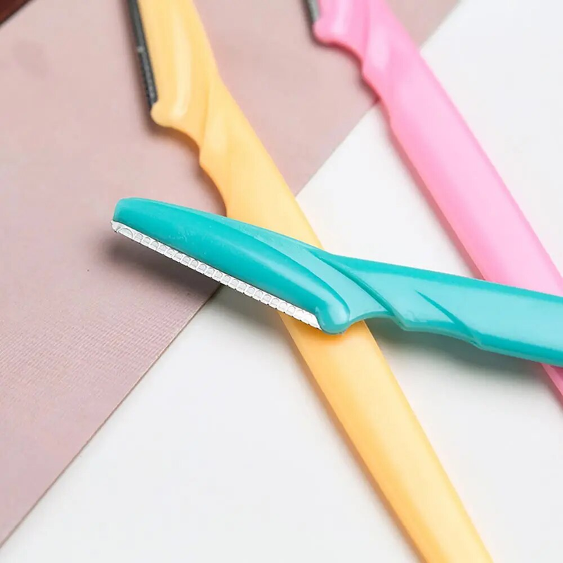 3/10 Pz Rasoio per sopracciglia Rasoio per sopracciglia Donna Viso Rasoio per rimozione dei capelli Lame per rasoio per sopracciglia per strumenti di trucco cosmetico di bellezza_voghion.com