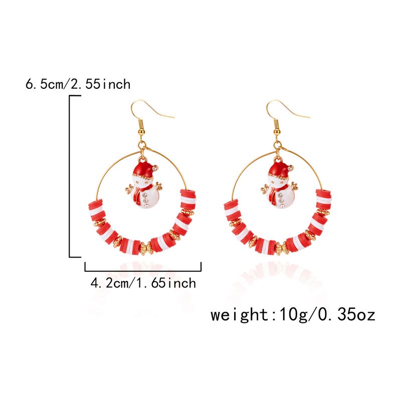 Orecchini di lusso con strass di alta qualità, realizzati a mano, in morbida argilla colorata, con perline, in stile europeo e americano._voghion.com