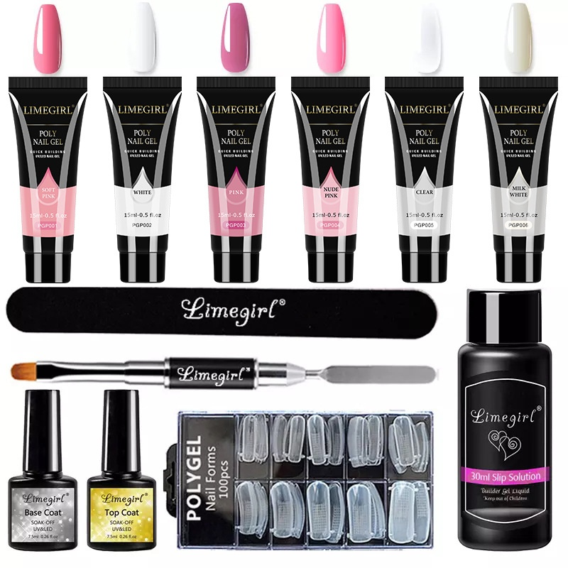 Stampo da 15 ml pennello a doppia testa per unghie in cristallo, manicotto di estensione, armatura, olio, gomma, set_voghion.com