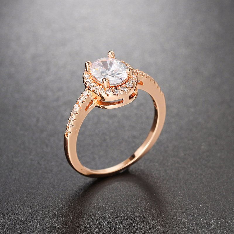 Misty Moon Classic Anello di fidanzamento da donna Micro set AAA Zircone placcato platino Anello con diamanti Gioielli_voghion.com