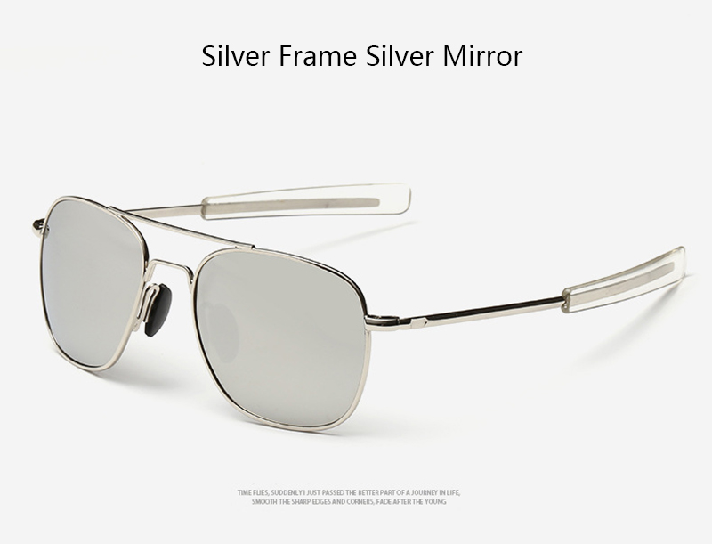 Mode Schwarz Amerikanische Armee MILITÄR Polarisierte Pilot Sonnenbrille Herren Marke Amerikanische Optische Polarisierte Sonnenbrille Oculos_voghion.com