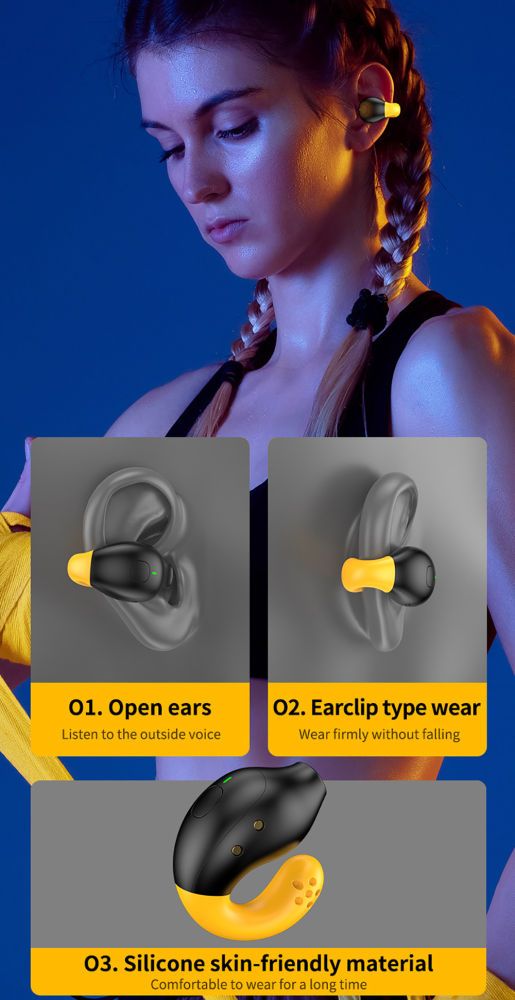 TWS R18 Earphones Wireless Bluetooth Headset Noise Cancelling Headsets With Microphone Headphones_voghion.com